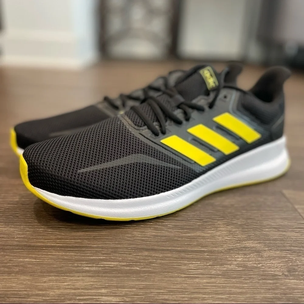 Adidas Runfalcon K 'Shock Yellow' Marathon sz 12